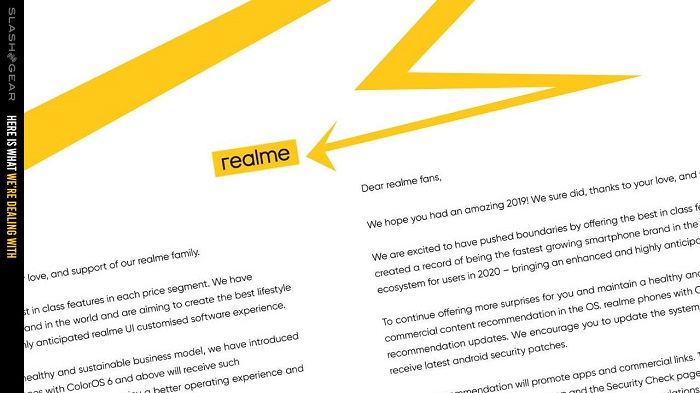 Realme在手机系统中添加了退出广告的选项